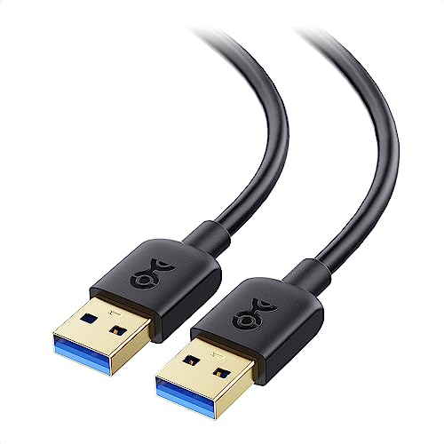 Cable Matters USB 3.0 Cable 3m (USB A to A Cable, Male to Male) 5Gbps super speed, gold-plated connector for HDD, DVD, printers, cameras, hard drive enclosures in Black