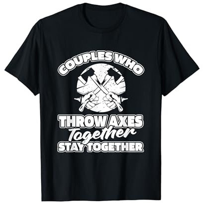 Lumberjack Couple Haches - Lanceurs Lance De Hache T-Shirt