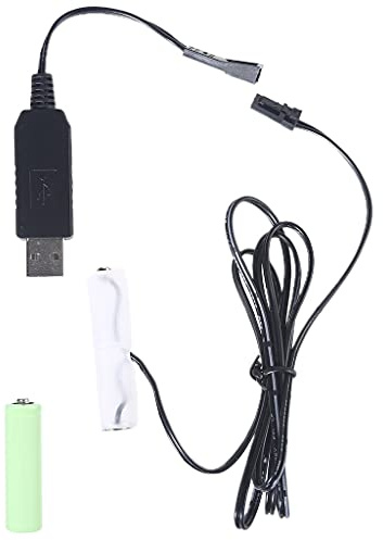Maxtonser AA auf 4 Aa Batterie-Eliminator, USB-Netzteil, ersetzt 1–4 Stück, 1,5 V AA-Batterien, für Uhren, Spielzeug, Urlaubslichter, Ventilator, LED, 3 V, 2 Aa