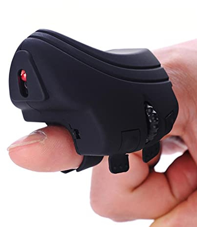 Szaerfa Wireless Finger Handheld Mouse,Mini USB Mouse Rechargeable Pocket Ring Mice for PC Laptop Tablet Computer