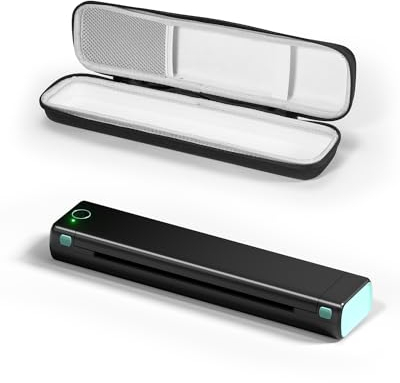 Phomemo M08F Stampante Portatile A4, Bluetooth Stampante Termica Supporta Formato A4, Stampante Portatile Senza Fili Senza Inchiostro, Compatibile Con Smartphone e laptop
