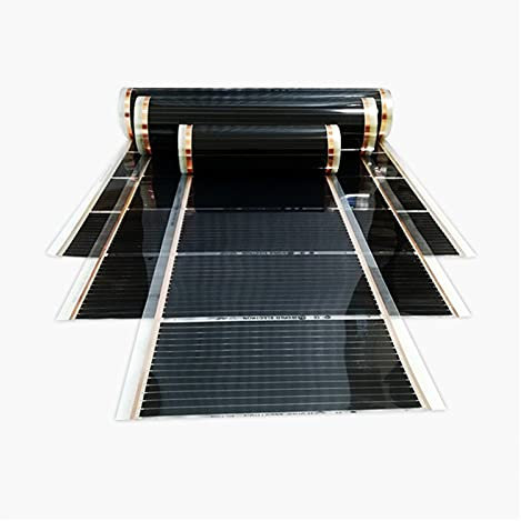 Riscaldamento a Pavimento Riscaldatore di Pellicola riscaldata elettrica a infrarossi a infrarossi in Carbonio 7m2 50 cm 80 cm 100 cm sotto i Film di Riscaldamento del Pavimento del Riscaldamento (Co