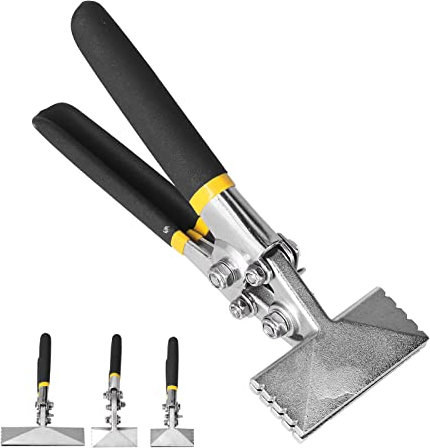 Hand Seamer Pliers, Metal Multifunctional Straight Bending Tool Sheet Metal Seamer Form Edge Seamer Seaming Plier Standing Seam Roofing Tools for Plate Metals(150MM bending pliers (straight style))