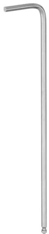 sourcing map Ball End Hex Key Wrench 2.5mm L-Shape Extra Long Arm Hexagon Metric Wrenches Chrome Vanadium Steel Repairing Tool for Home Repair