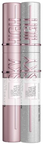 Maybelline New York Lash Sensational Sky High Mascara, Very Black, 7,2 ml + Maybelline New York Lash Sensational Sky High Space Diamond, 8 ml
