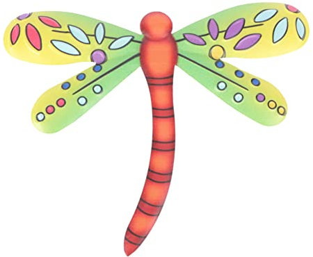 Happyyami Beautiful Iron Dragonfly Wall Decor Weatherproof Outdoor Porch or Garden Decoration