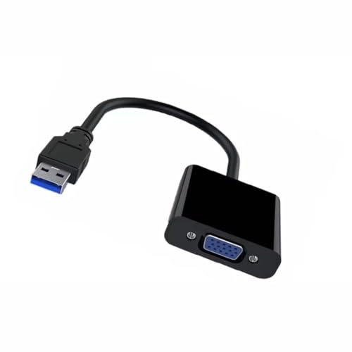 USB to VGA Adapters,USB 3.0/2.0 to VGA Adapter Multi-Display Video Converter- PC Laptop,Desktop, Laptop, PC, Monitor, Projector, HDTV(Black Usb to Vga)
