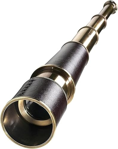 Teleskop im Vintage-Stil, 45,7 cm (18 Zoll), handliches Spyglass, Lederumwickelt mit Bronze-Finish