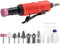 XUNTOP 25000Rpm Pneumatic Straight Die Grinder with After-Exhaust, Straight Air Die Grinder with Empty Oil Bottle and 1/4 1/8 Collets Widely Used in Polishing, Edge Smoothing, Deburring