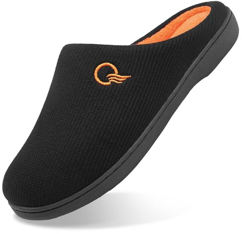 Mishansha Unisex Tofflor Kvinnor Män Memory Foam Varma Bekväma Halkfria Vinter Hemskor, 36-47, Apelsin, 44/45 EU