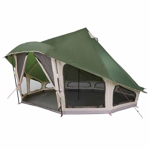vidaXL Familien-Tipi-Zelt mit Dach mit Luftentlüftung Campingzelt Tipi Zelt