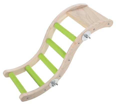 SUPVOX Escalera de Juguete para Periquitos y Aves Escalera de Madera para Jaulas de Mascotas Accesorio para y Ejercitarse para Aves Hámsters y Roedores