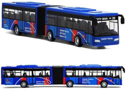 SZJFYMQ Mini Bus, Blau Bus Modell, Pull Back Mini Cartoon Schulbus Spielzeugautos, Modell Spielzeugautos Set, Kindergeburtstag Geschenk