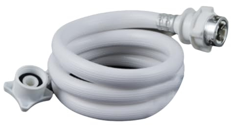 MOLERRI Universal Washer Pipe Tube Connector PVC Hose White Color Long Length Washing Machine Water Inlet Hose 2m