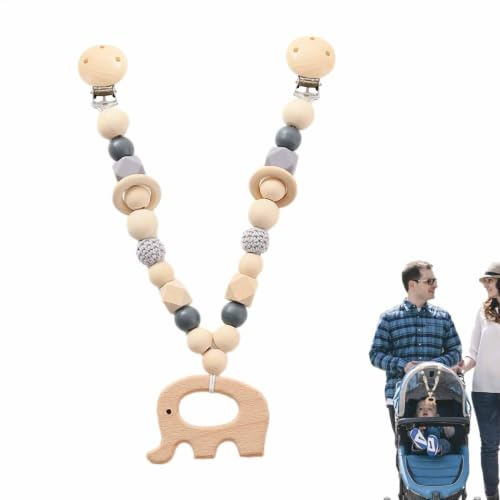 Giocattolo Per Seggiolino Per Auto Per Bambini - Giocattolo Per Rimorchio Sensoriale Con Mobili In Legno, Catena Per Auto Che Promuove Lo Sviluppo Per Curiosità E Osservazione, Decorazione Pe