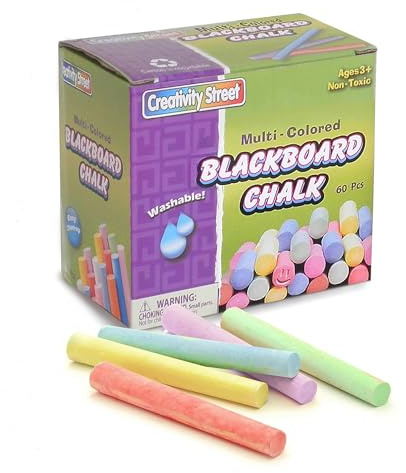 Blackboard Multicolored Chalk - 60 Piece