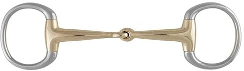 Stübben Gebiss 2238 Olivenkopf-Unterlegtrense einfach gebrochen - 11,5 cm - 12 mm - Sweet Copper