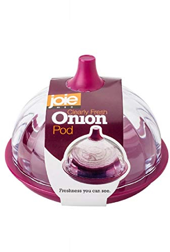 Joie Onion Saver – Purple Onion Storage Pod with Clear Lid for Fridge, BPA-Free & Dishwasher Safe, Keeps Onions Fresh