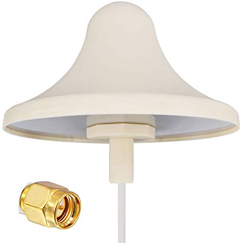YILIANDUO 4G LTE Indoor Omni-Ceiling Antenna, 806-960/1710-2700MHz, 5dBi, SMA Male, 13CM Cable, WiFi Repeater Antenna