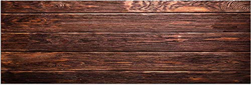 matches21 HOME & HOBBY Teppich Läufer Dielen Holz-Optik braun als Küchenteppich - Rutschfester Küchenläufer in 60x180 cm als Flur Brücke - Waschbarer Teppichläufer für Küche, Schlafzimmer, Wohnzimmer