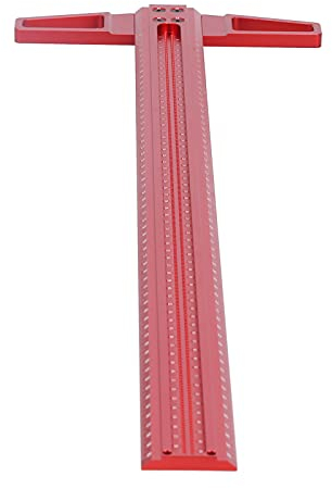 Naroote T quadratisches Lineal, Lochpositionierung Scribing Meter Entwurf Werkzeug Zeichnung Lineal für Werbung (600 mm (T600