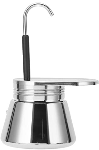 Moka à Bec Unique, 1 Tasse de Cafetière Expresso sur la Cuisinière, Mini Machine à café en Acier Inoxydable Moka Italien, Ensemble de café Moka Bricolage pour la Maison (200ml)