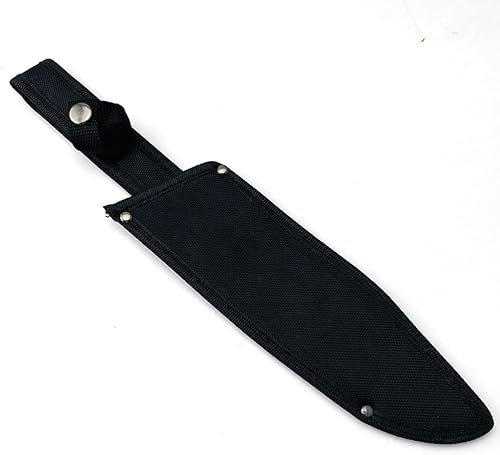 Aibote Draußen Messer Scheide Nylon Lagerung Fall Halter mit Gürtelschlaufe für Feste Klinge Machete Holz Hacken Messer (Größe S)