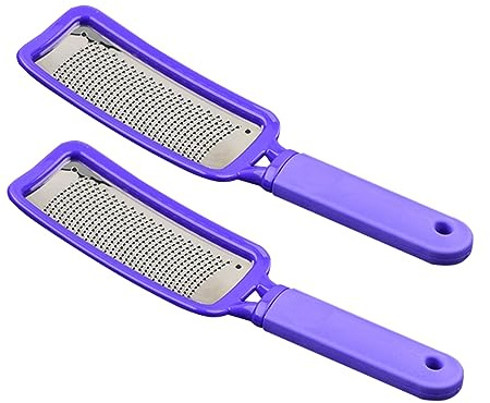 Ipetboom 2piezas Removedor De Piel Muerta Herramienta Para Pulir Callos y Pies Accesorios De Pedicura Para Pies Limas De Acero Inoxidable