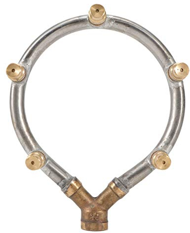 WOOXGEHM 5-Kopf-Nebeldüse, G1/4-Zoll-Innengewinde, Verstellbares Nebelsystem, Kreisförmige Bewässerung, Nebeldüse, 5-Kopf-Rundbewässerungssprinkler, Nebel für die Gartenbewässerung