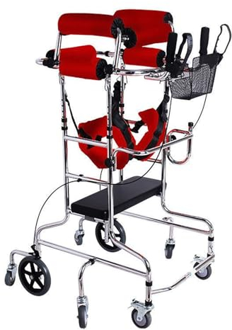 Gehtrainer für Erwachsene, Gehhilfen für Senioren, Höhenverstellbar, Leichter Posterior-Rollator für Behinderte, Rehabilitationstraining mit Verletzungen (Color : Men's, Size : 150-180cm)