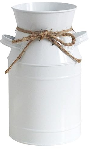 BESPORTBLE Fiore in Secchio Secchi di Fiori Decorazione di Cerimonia Nuziale Francese Paese Vaso Decorativo retrò Decor Brocca Vaso Agriturismo Francese Secchio Fiori Secchi per Vaso