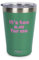 Fisura – Vaso termo original. Vaso termo café para llevar granate. Taza de café 310 ml. Taza térmica acero inoxidable. Libre de BPA. Para coche. (Too a.m, verde)