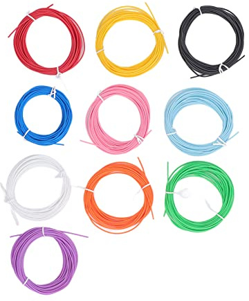 1,75 mm PCL 3D-utskriftsfilament, 10 färger 3D-penna PCL-filament påfyllning 1,75 låg temperatur ljus 3D-utskriftspenna förbrukningsartiklar 5 m