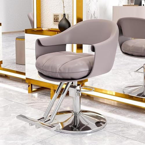 ERKANZHI Friseurstuhl höhenverstellbar Friseurstuhl Friseursessel Barberstuhl Bedienungsstuhl Friseureinrichtung | 360 Grad drehbar,C