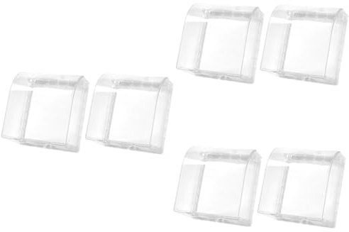 Mikikit 6stücke Wasserdichte Steckdosenabdeckung Für Innen Und Außenbereich Selbstklebendes Transparentes Schutzgehäuse Für Steckdosen Für Badezimmer Und Nasse Umgebungen