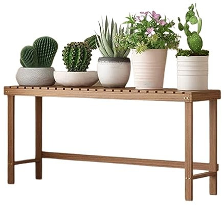 Pflanzenständer aus Holz, Regal für drinnen und draußen für kleine Pflanzen, Pflanzenregal für die Fensterbank für Terrasse, Balkon, Garten, Kleiner Blumenständer mit niedrigem Fensterregal