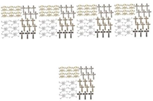 minkissy 5sets Halloween Nail Charms Set Skull Cross Nail Jewelry 3d Art Decorations 30pcs*5