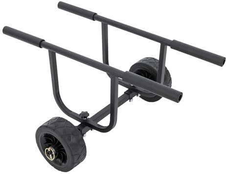 DAJILISHI Boat Dolly Cart Transport Carrier, Stainless Steel Sailboat Trailer 221lbs Trolley for Small Boats Up to 16.54 Inches in Width, Fishing Boats, Kayaks, Running Boards, Widebody Boards