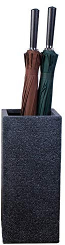 Imitation Ceramic Umbrella Stand, Small Decorative Umbrella Stand, Cane and Cane Storage Bucket in The Office Living Room Hallway, Dark Gray, 21.5x21.5x48.5cm