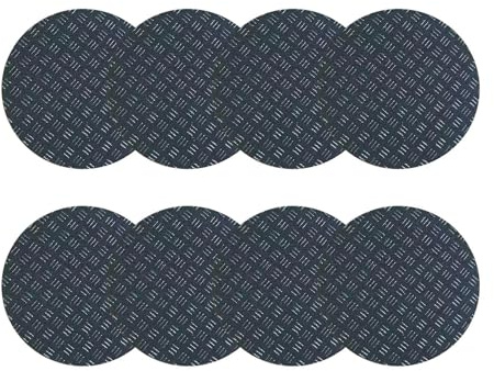 Tapete para caminadora – 8 almohadillas antideslizantes para protección del suelo, antivibración, protección de alfombra de doble cara, alfombrilla redonda para gimnasio en casa