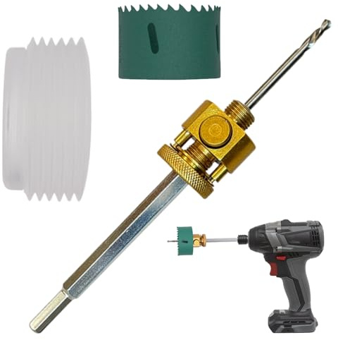 Tige de Liaison pour Perceuse à | Tige en Métal pour Perçage de Surfaces - Accessoire Manuel Efficace pour de Plâtre et Rénovation