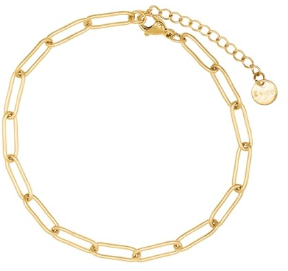 Heideman Armband Damen Eirini Edelstahl poliert Armkette | Schöne Geschenkidee zum Jahrestag für Partnerin, hautfreundlich und nickelfrei, in silber oder gold wählbar
