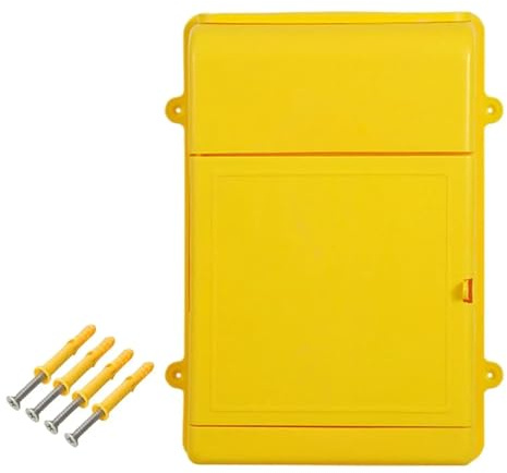Wall Mounted Mailbox Wall Mounted Mailbox Postbox Letter Box Organizer Versatile 13.5x10x2.7inch Drop Box Milk Box for Home Office Decorative(Yellow)