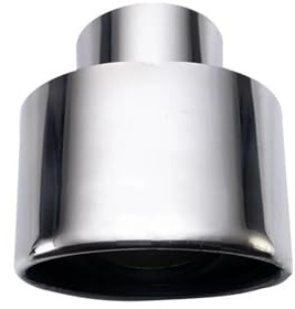 Embout D'échappement De Voiture En Acier Inoxydable Sortie Inclinée De 60 Mm 1 Pièce Échappement Embout Tuyau Sortie