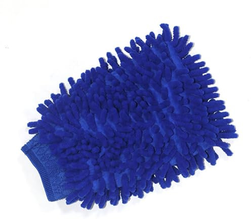 ZDETGU Manopla de Lavado de Autos de Chenilla de Doble Cara de Primera Calidad: Guante de Microfibra Reutilizable para Vehículos y Superficies del Hogar