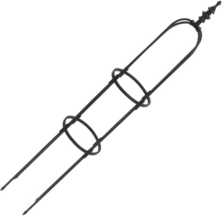 Ciieeo Enrejado Metálico para Plantas Trepadoras, Soporte de Jardín U Tipo 8 Mm, 120 Cm Alto, Color Negro, Marco para Enredaderas y Rosas, Estructura Resistente para Terraza y Exterior