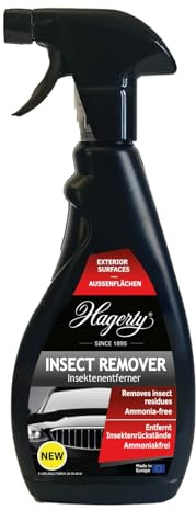 Hagerty Insect Remover I Auto-Insektenentferner bei hartnäckigen & eingetrockneten Insektenrückständen I schnell & mühelos I Insektenreiniger für alle Oberflächen I Insektenlöser I 500 ml