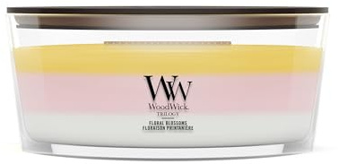 WoodWick Vela perfumada | Vela en forma de elipse | Floral Blossoms | Regalos perfectos para mujeres