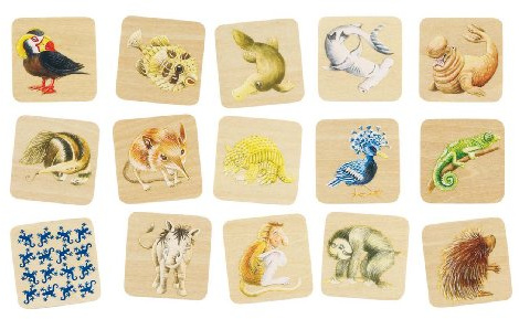 Memospiel exotische Tiere
