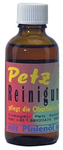 Petz Reinigungsmittel, mildes Pflegemittel für Streichinstrumente, mit Pinienöl und Bienenwachs, 50 ml Flasche